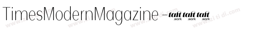 TimesModernMagazine 字体转换